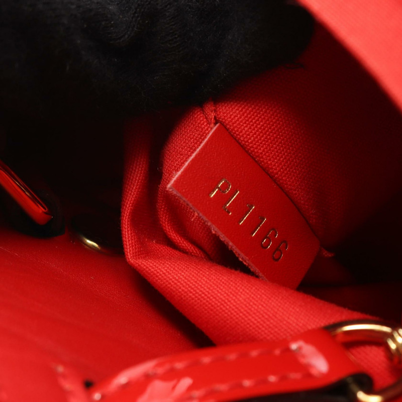 路易威登 Montaigne BB 斜背包 M50170 漆皮 紅色 二手 LV-4