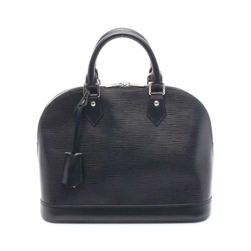 路易威登 Alma PM 手提包，拉鍊款，M40302 Epi 皮革，黑色，二手女士款-0