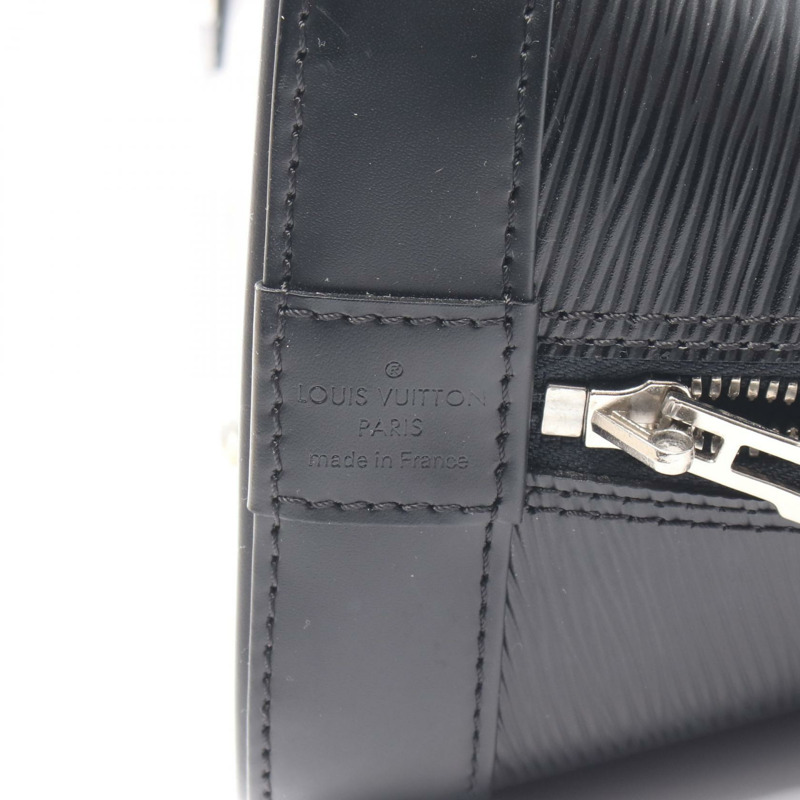 路易威登 Alma PM 手提包，拉鍊款，M40302 Epi 皮革，黑色，二手女士款-3