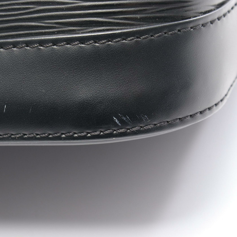 路易威登 Alma PM 手提包，拉鍊款，M40302 Epi 皮革，黑色，二手女士款-4