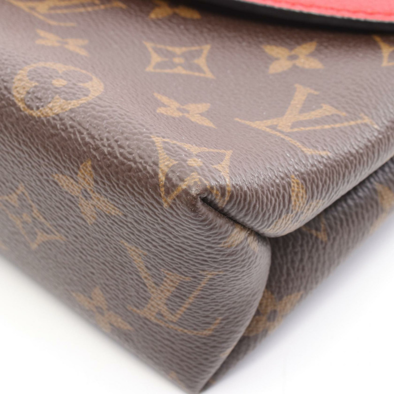 路易威登 Saint Placide 鏈條單肩背包 M43713 Monogram 皮革 Cerise 二手-6