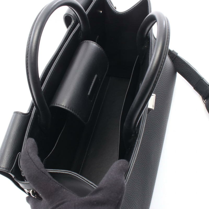 Christian Dior DIOREVER 黑色皮革肩斜背包，二手女款-2