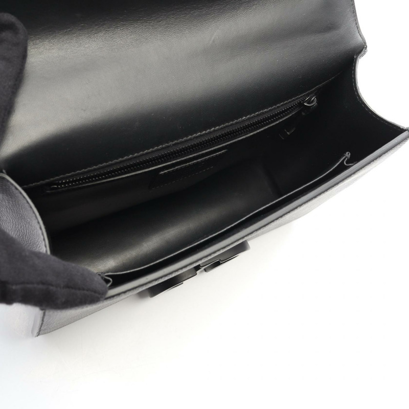 Christian Dior 30 MONTAIGNE 肩斜背包 M9203SBAV 黑色皮革二手-2