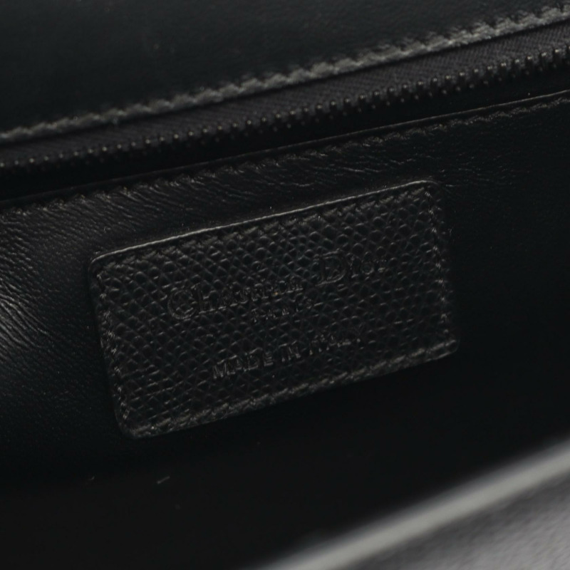 Christian Dior 30 MONTAIGNE 肩斜背包 M9203SBAV 黑色皮革二手-3