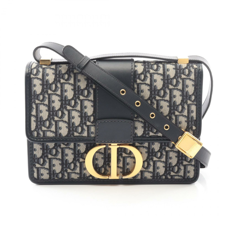 Christian Dior 30 MONTAIGNE Oblique Jacquard 肩背包 M9234UTZQ-M928 海軍藍-0
