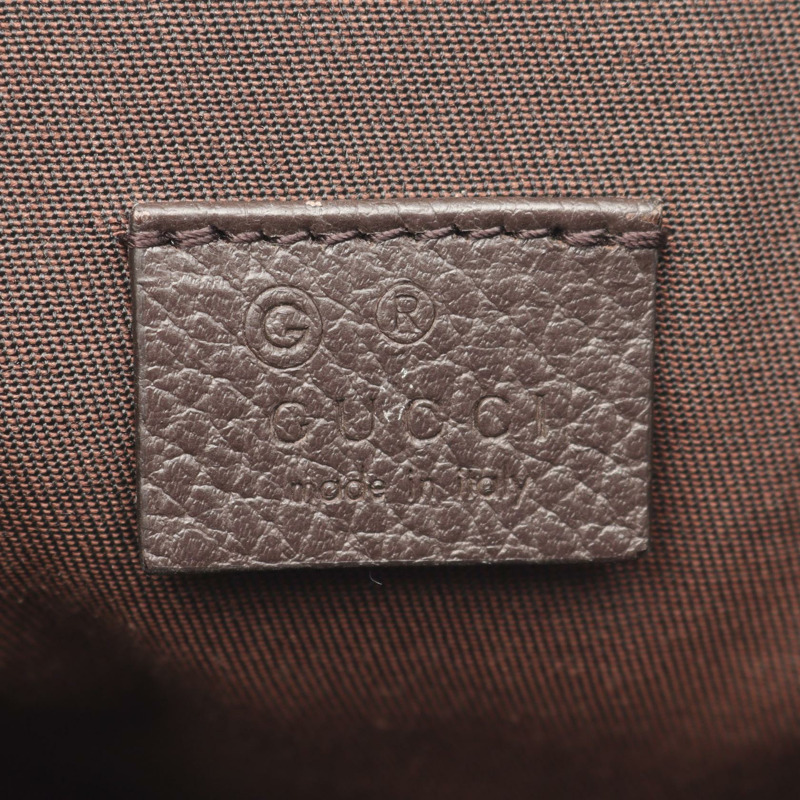 GUCCI 雙肩包 449175 帆布皮革 米色 棕色 二手 女款-3