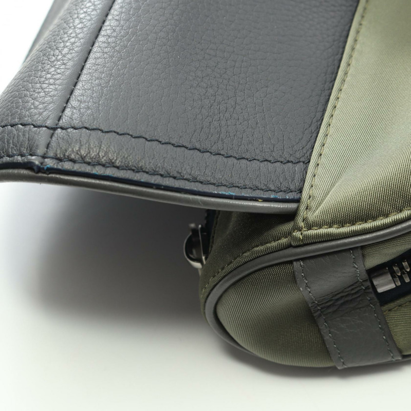 Christian Dior Sacai 馬鞍腰包 尼龍皮革 卡其色 海軍藍 橘色-5