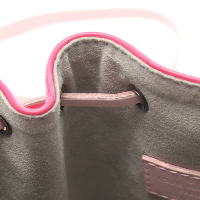 路易威登 Nano Noe 單肩包 M42502 Epi 皮革 粉紅色/藍色 二手 女士 LV-6