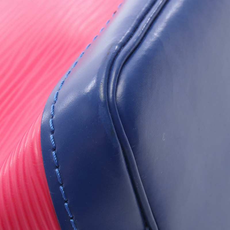 路易威登 Nano Noe 單肩包 M42502 Epi 皮革 粉紅色/藍色 二手 女士 LV-7