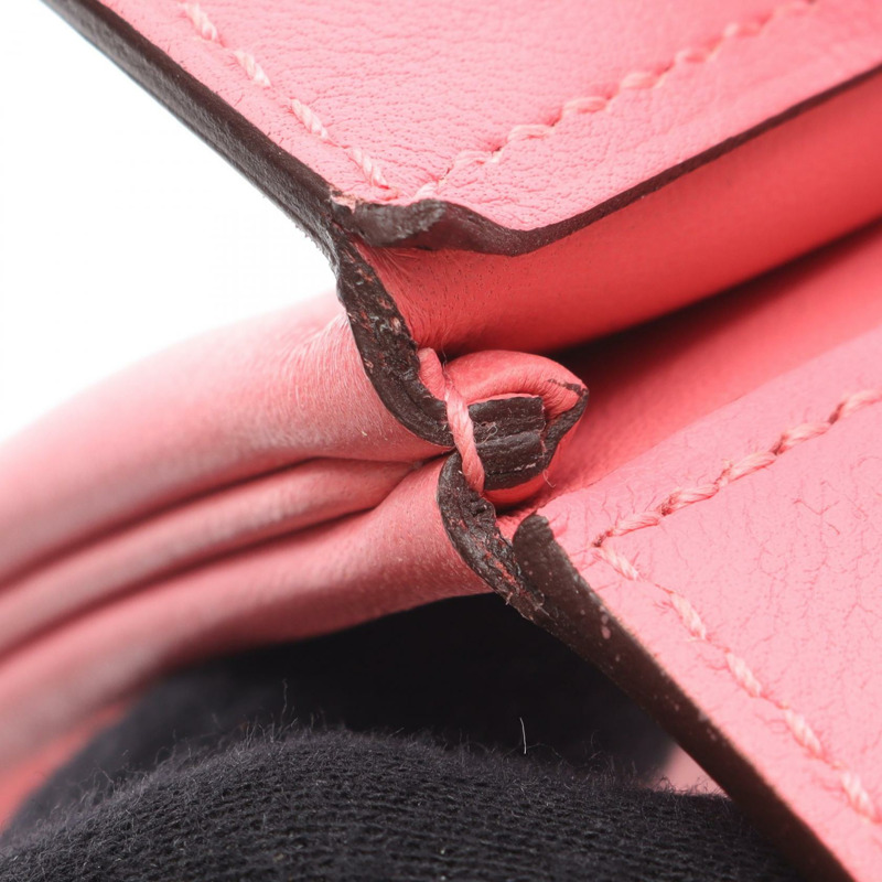 愛馬仕 Sac Aline 迷你肩斜背包 D Swift 皮革 玫瑰杜鵑色 二手-7