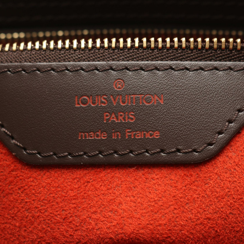 路易威登 Manosque GM 手提包 N51120 Damier 帆布皮革 Ebene 二手女式-3