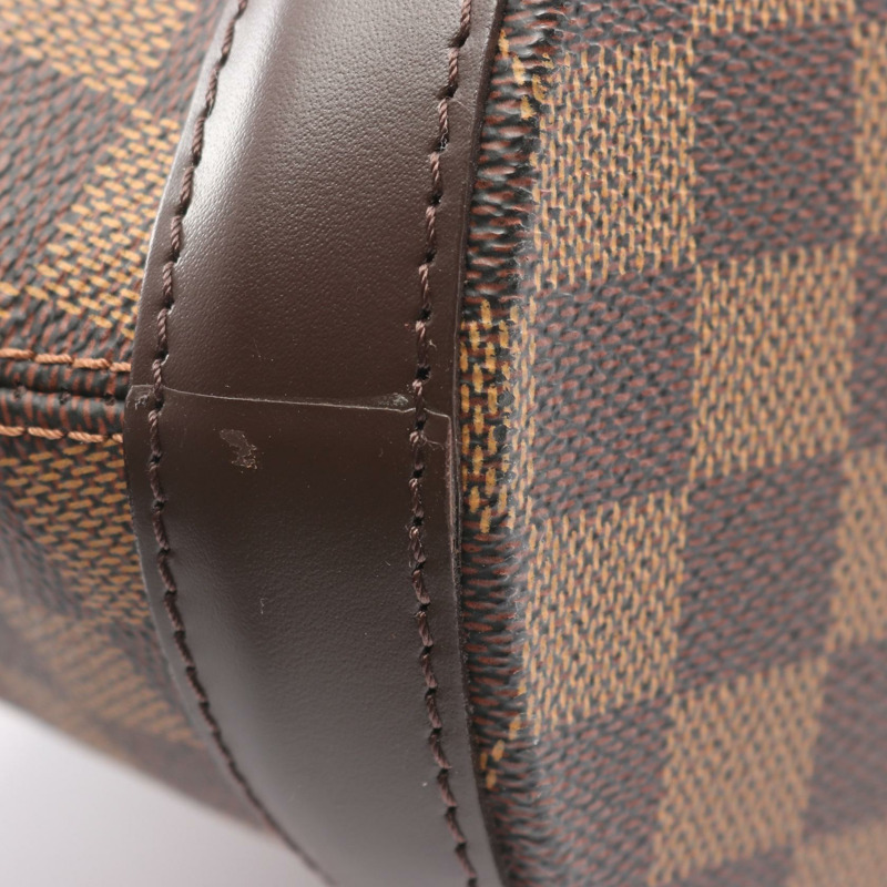 路易威登 Manosque GM 手提包 N51120 Damier 帆布皮革 Ebene 二手女式-5