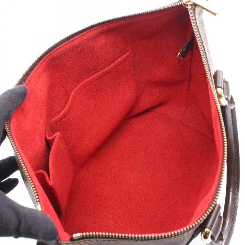 路易威登 Saleya PM 手提包 N51183 Damier 帆布皮革 Ebene 二手女式-2