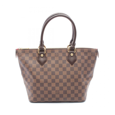 LOUIS VUITTON Saleya PM 托特包 手提包 N51183 Damier Ebene 帆布皮革 二手 LV
