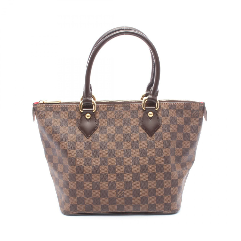 LOUIS VUITTON Saleya PM 托特包 手提包 N51183 Damier Ebene 帆布皮革 二手 LV-0