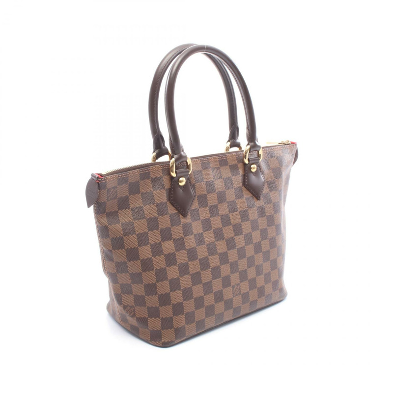 LOUIS VUITTON Saleya PM 托特包 手提包 N51183 Damier Ebene 帆布皮革 二手 LV-1