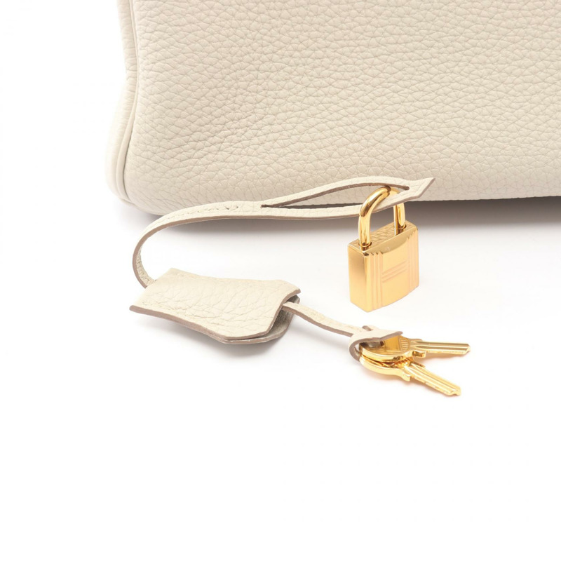 愛馬仕 Birkin 25 手提包 Togo 皮革 米色 Beton GHW 二手 女士 U-5