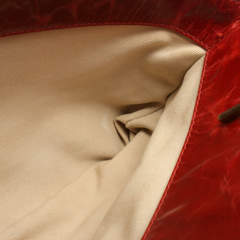 香奈兒 2.55 絎縫鏈條肩背手提包 小牛皮 紅色 二手 女士-7