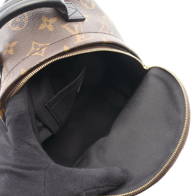 路易威登 Palm Springs 迷你雙肩包 M44873 Monogram 棕色黑色-2