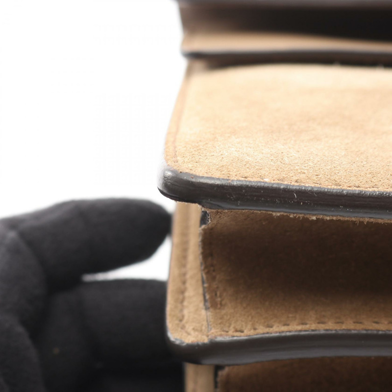 GUCCI Dionysus 鏈條單肩包 400249 麂皮米色 二手 女士-9