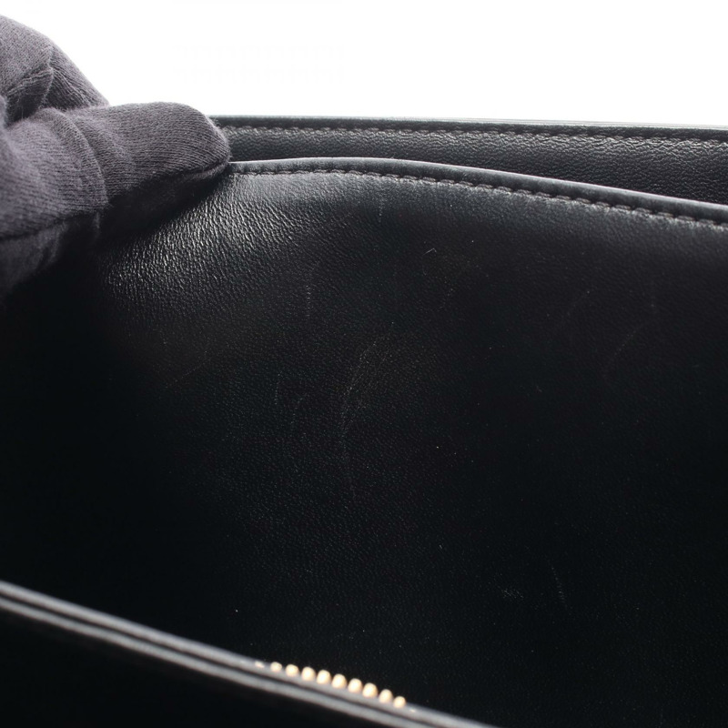 CELINE 經典 Triomphe 中型單肩斜背包 187363 黑色皮革 二手-4