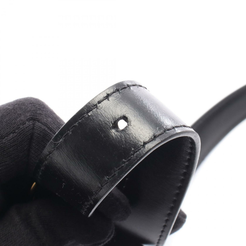 CELINE 經典 Triomphe 中型單肩斜背包 187363 黑色皮革 二手-6