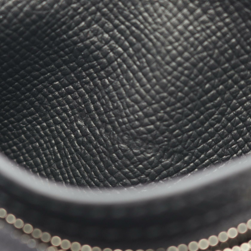 愛馬仕 Bearn 組合三折皮夾,Epsom 皮革,黑色,二手,女士款-4