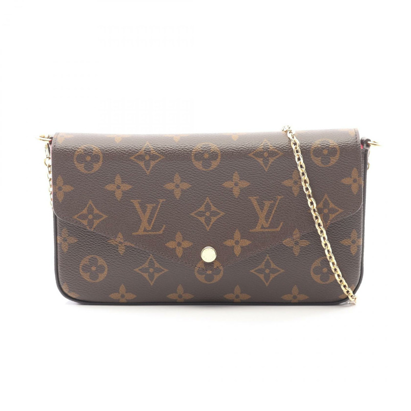 路易威登 Pochette Felicie 鏈條斜背包 M81896 Monogram 二手-0