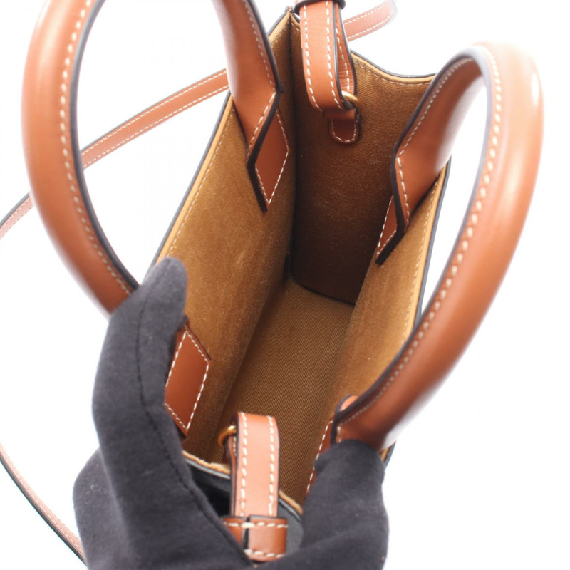 CELINE Mini Vertical Cabas Triomphe 斜背包 194372BZK 帆布皮革-2