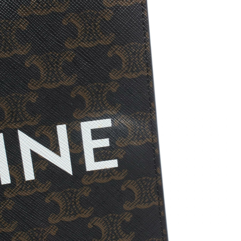 CELINE Mini Vertical Cabas Triomphe 斜背包 194372BZK 帆布皮革-5