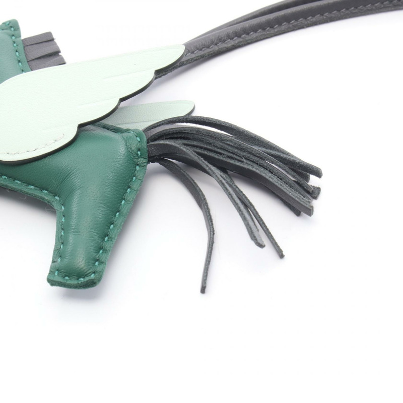 愛馬仕 Rodeo Pegasus PM 包飾,Agneau milo Swift 皮革,綠色/黑色,二手-4