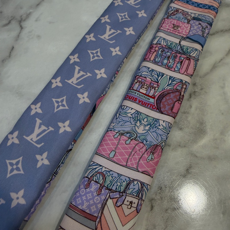 LV 淺紫粉各式包款Logo prive BB Twilly M76112-6