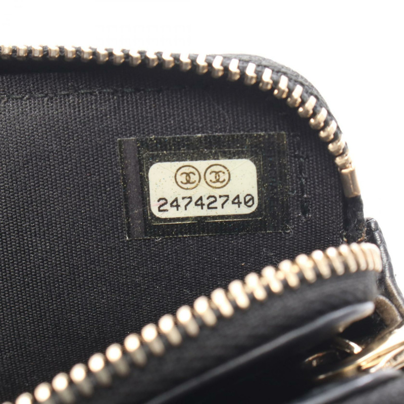 香奈兒 Boy Chanel Chevron 鏈條單肩包，黑色皮革，二手女款，金色五金，WOC-4