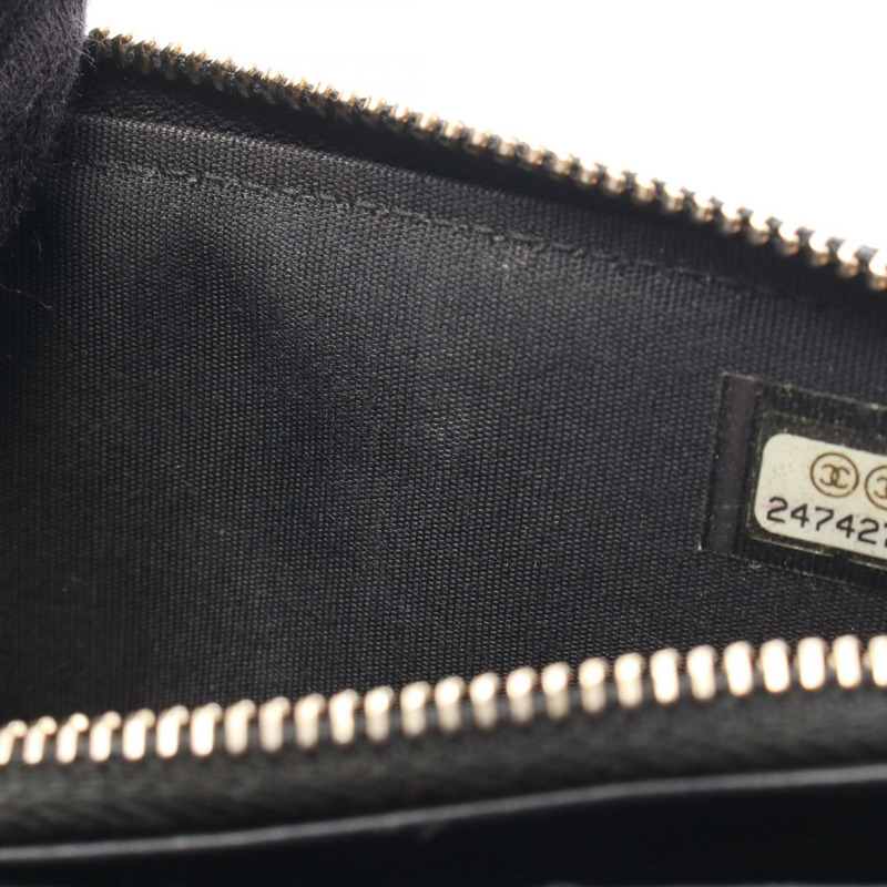 香奈兒 Boy Chanel Chevron 鏈條單肩包，黑色皮革，二手女款，金色五金，WOC-5