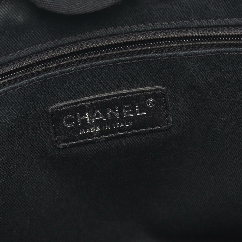 香奈兒 Deauville 鏈條手提單肩包 A67001 牛仔皮革 灰色 黑色 二手 CC-3