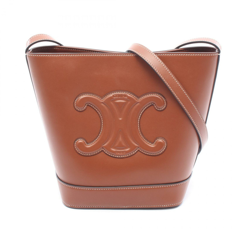 CELINE 小號 Cuir Triomphe 斜背包 113783DU3 棕色皮革-0