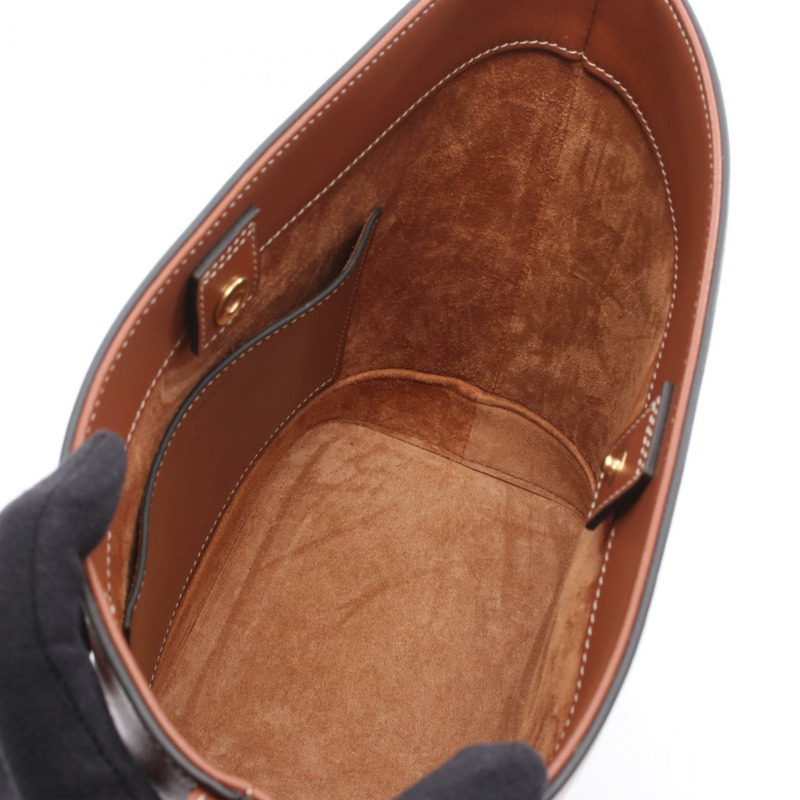 CELINE 小號 Cuir Triomphe 斜背包 113783DU3 棕色皮革-2