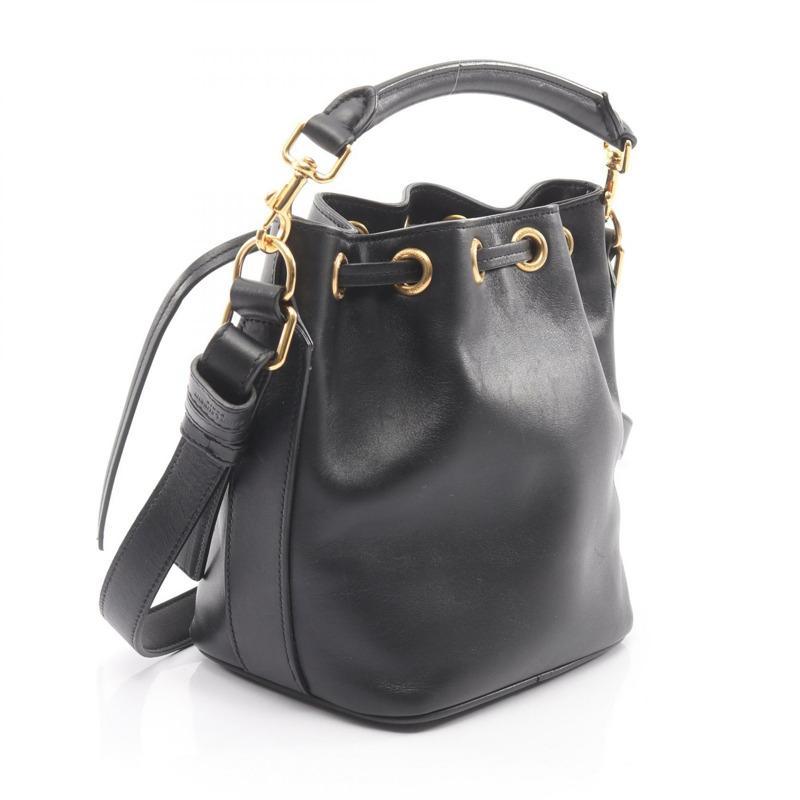 SAINT LAURENT PARIS Emmanuelle 肩斜背包 340240 皮革 BK 二手-1