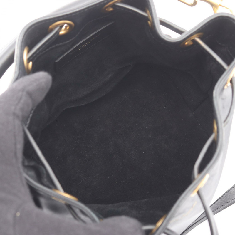 SAINT LAURENT PARIS Emmanuelle 肩斜背包 340240 皮革 BK 二手-2