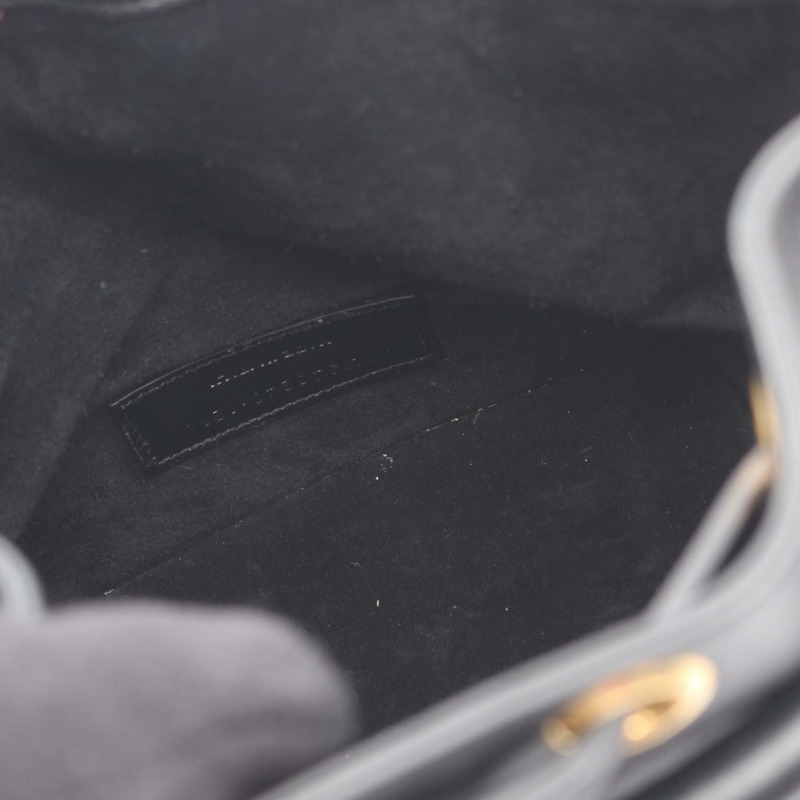 SAINT LAURENT PARIS Emmanuelle 肩斜背包 340240 皮革 BK 二手-4