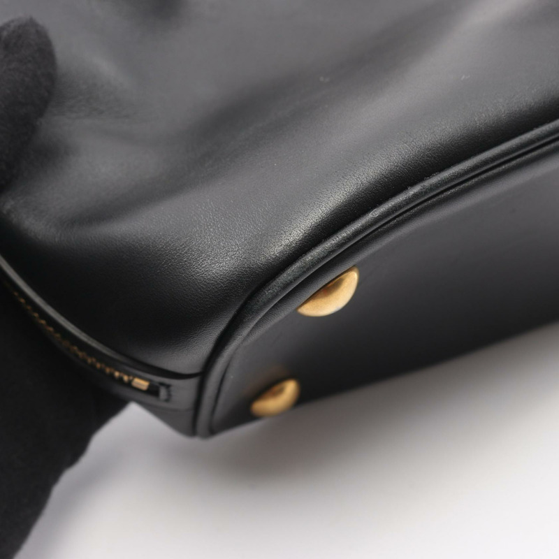 SAINT LAURENT PARIS Emmanuelle 肩斜背包 340240 皮革 BK 二手-7