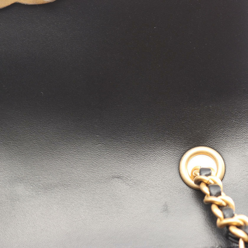 香奈兒 (CHANEL) 絎縫鏈條單背包 AS5026 羊皮 黑色 二手 金色五金 CC-7