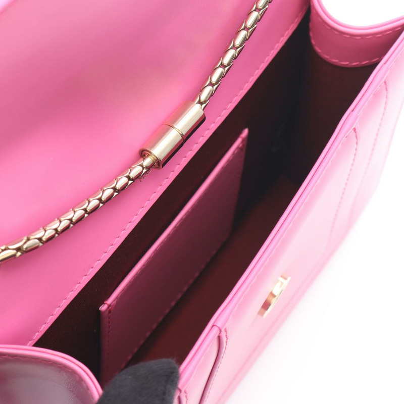 寶格麗 Serpenti Forever Chain 斜背肩背包,粉紅色皮革,二手女士-2