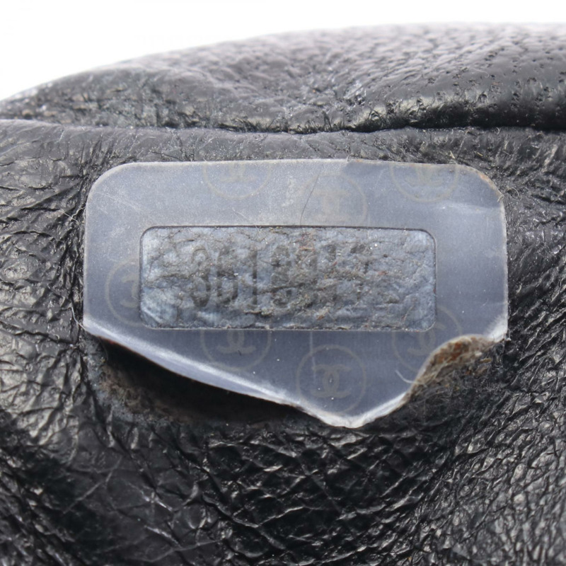 香奈兒 (CHANEL) 絎縫雙肩包，羊皮材質，黑色，二手，女款，金色五金-4