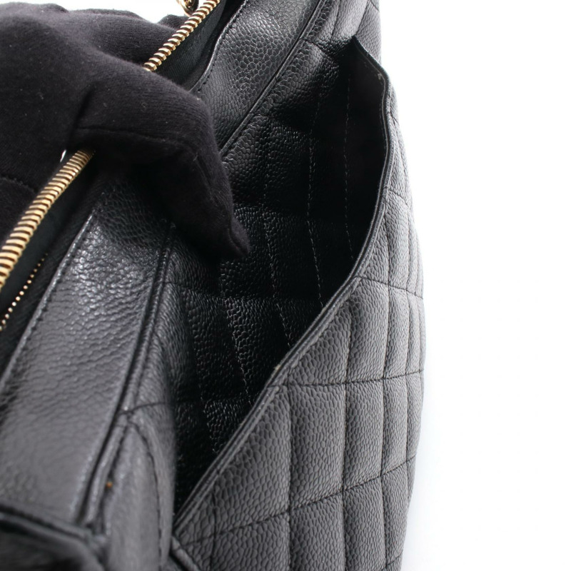 香奈兒 (CHANEL) Matelasse 鏈條肩背包 A20993 小牛皮 黑色 二手 金色五金 女士-4