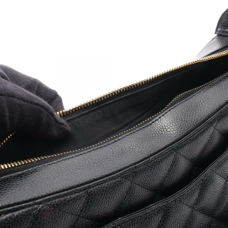 香奈兒 (CHANEL) Matelasse 鏈條肩背包 A20993 小牛皮 黑色 二手 金色五金 女士-5