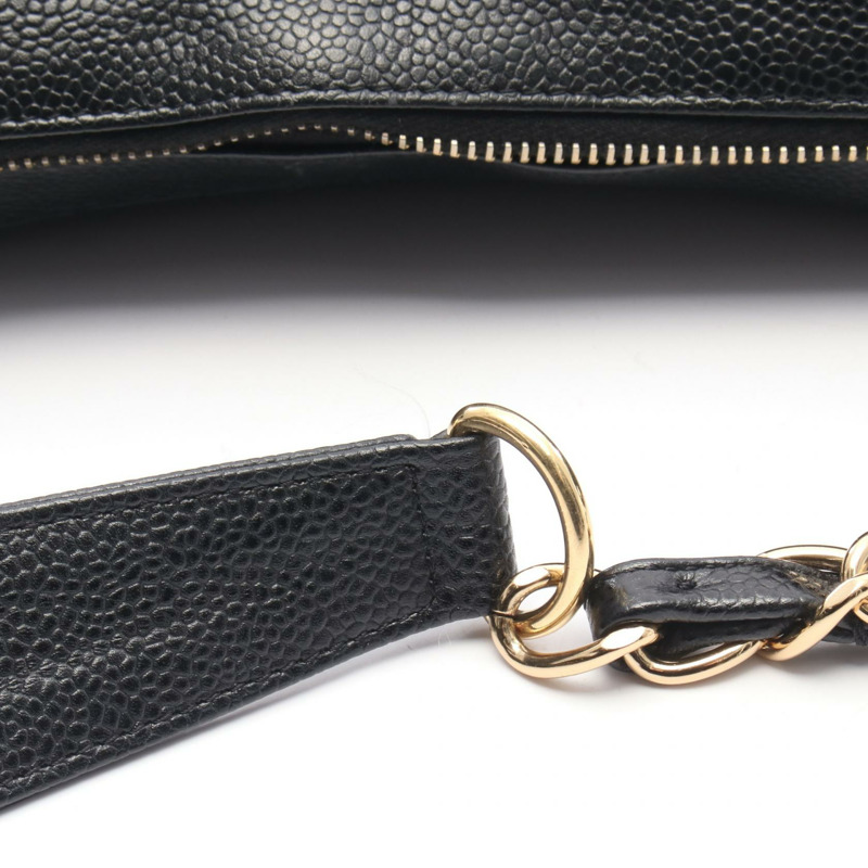 香奈兒 (CHANEL) Matelasse 鏈條肩背包 A20993 小牛皮 黑色 二手 金色五金 女士-6