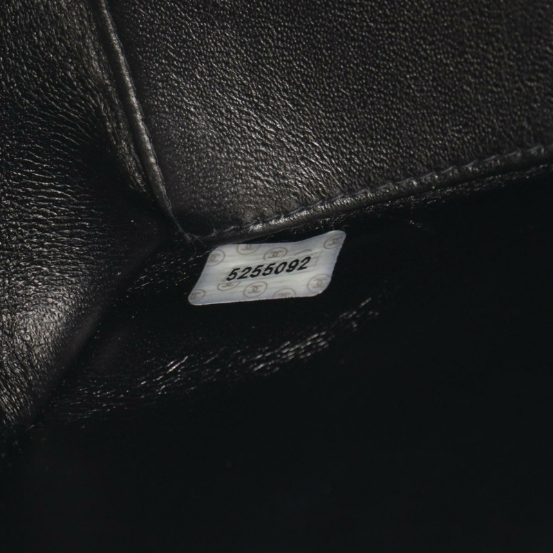 香奈兒 (CHANEL) Matelasse 單肩包,粒面小牛皮,黑色,金色五金,二手,女士 CC-4