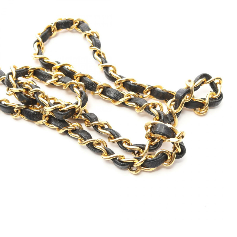 香奈兒迷你絎縫全翻蓋鏈條肩背斜背包 A03571 黑色 二手-11