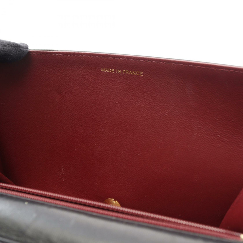 香奈兒 (CHANEL) Matelasse 全翻蓋鏈條單肩背包 A03568 羊皮黑 二手 金色五金-12